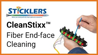 Sticklers Cleanstixx for High Performance Fiber EndFace Cleaning [upl. by Nymzaj365]