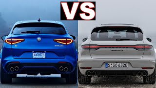 Alfa Romeo Stelvio Quadrifoglio vs Porsche Macan GTS 2021 alfa romeo stelvio vs porsche macan [upl. by Teryn]