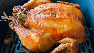 HOW TO MAKE JUICY WHOLE ROAST CHICKEN AT AIR FRYER CEBU LECHON MANOK [upl. by Carma]