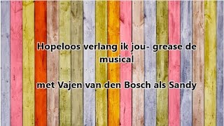 Hopeloos verlang ik naar jou Vajen van Den Bosch lyric video [upl. by Iadam225]