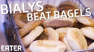 How The Oldest Bialy Bakery in the US Makes Their Bialys [upl. by Marchak378]