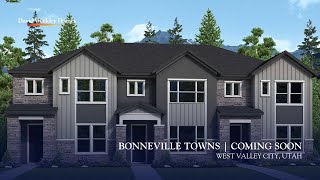 Bonneville Towns  New Gated West Valley City Community of Low Maintenance Townhomes [upl. by Ilysa]