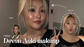 recreating Devon Aokis iconic makeup IN DEPTH tutorial [upl. by Gnagflow]