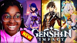 New GENSHIN IMPACT Player Reacts to EVERY CHARACTER TRAILER THIS WAS FIRE [upl. by Elman]