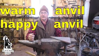 why you should preheat your anvil on a cold winters day [upl. by Lael]