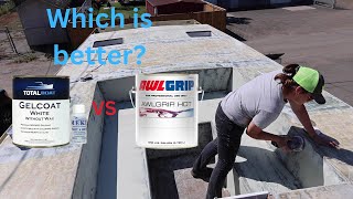 Gel Coat VS Marine Paint Comparison Building Our Project Sailboat [upl. by Atneciv654]