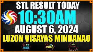 Stl Results Today 1030am AUGUST 6 2024 Stl Mindanao Stl Visayas [upl. by Ilhsa]