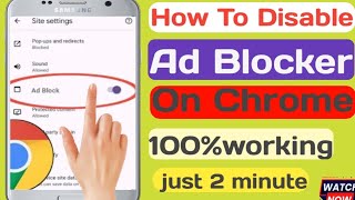 How To Disable Ad Blocker On Chrome 2024 l Disable Ad Blocker On Google Chrome New update 2024 [upl. by Rexford261]