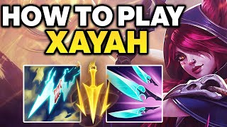 How to Play Xayah ADC  Xayah Gameplay Guide  Best Xayah Build amp Runes [upl. by Anastasio183]