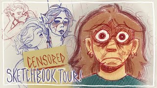 YOU WERENT MEANT TO SEE THAT  Sketchbook Tour 20232024 [upl. by Eppesiug438]