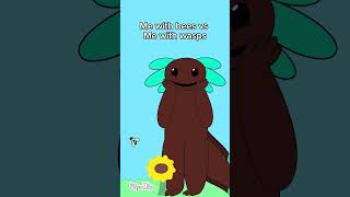 Bees vs Wasps memes animation funny [upl. by Dahsar]