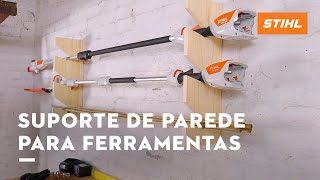 COMO FAZER um SUPORTE para FERRAMENTAS na parede [upl. by Ennayr]