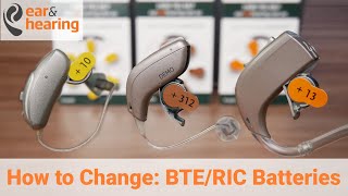 How to Change Behind the Ear Hearing Aid Batteries Any Manufacturer [upl. by Gibeon658]