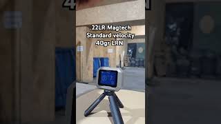 22LR Magtech 40gr LRN standard velocity ammo chronograph velocity test garmin [upl. by Clauddetta]