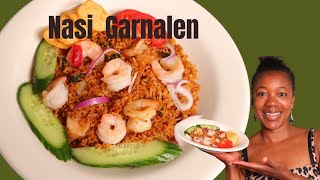 Surinaamse Nasi met Garnalen  Fried Rice with shrimp  In de keuken van Sirmean [upl. by Casaleggio]