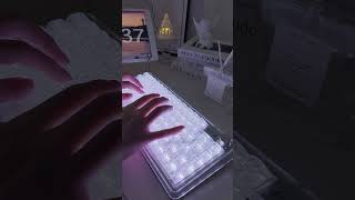 White Light Keyboard—Loving It gamingkeyboard keyboard asmr asmrsounds [upl. by Juanita769]