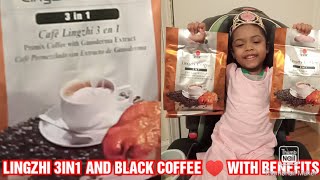 LINGZHI 3IN1 AND BLACK COFFEE ☕ WITH BENEFITS PRINCESS ♥️ IT dxn dxnproducts dxnamerica [upl. by Seema]