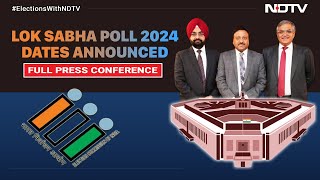 Lok Sabha Election Date 2024  Election Commission Announces Dates For Lok Sabha Poll 4 State Polls [upl. by Hsoj]