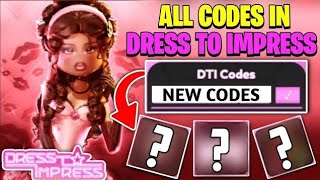 NEW ALL WORKING DTI CODES FOR DRESS TO IMPRESS IN 2024 SEPTEMBER  ROBLOX DRESS TO IMPRESS CODES [upl. by Noirret]