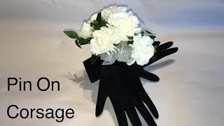 How To Make A Wedding Corsage  Making a prom Corsage easy DIY [upl. by Odarnoc731]