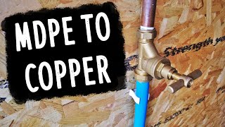 MDPE to Copper Pipe  Stopcock  Water Connection [upl. by Prichard771]