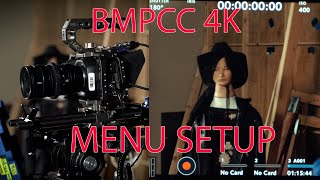 The Blackmagic Pocket Cinema Camera 4K Part 4 Setting up the Menu System [upl. by Dloniger992]