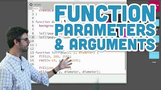 52 Function Parameters and Arguments  p5js Tutorial [upl. by Windham]