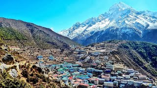 Walk through Namche Bazar  Khumbu Nepal 🇳🇵 [upl. by Ellenrad]