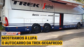 Autocarro e procedimentos da equipa Trek  Segafredo [upl. by Etaner]