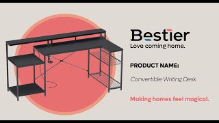 Bestier Convertible Writing Desk [upl. by Henriette]