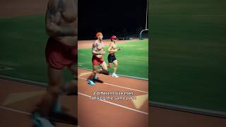 How two different size men look running the same pace [upl. by Adaminah]