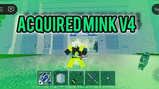 Getting mink v4 on bloxfruits [upl. by Suillenroc]