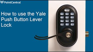 PointCentral  How to use the Push Button Lever Lock [upl. by Odele]
