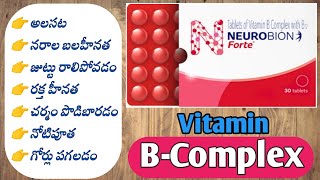 Neurobion Forte Tablet Review In Telugu Uses  Dosage  Vitamin BComplex [upl. by Cass]