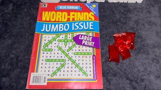 ASMR WordSearch Jumbo Issue  Cinnamon Hard Candy [upl. by Hildie]