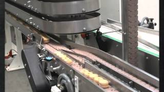 BUF003  Bat Buffer LIFO with InLine loading system for biscuits in trays [upl. by Thisbe]