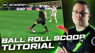 BALL ROLL SCOOP FC24 TUTORIAL  FUTWIZ Academy [upl. by Ssac]