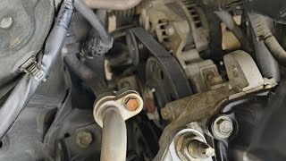 When to Replace Drive Belts Alternator and Aircon Belt Cracked Belt at 100000 kms Odometer [upl. by Nancee]