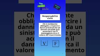 3 Responsabilità Civile nuovocodicedellastrada esamepatente [upl. by Edaj]