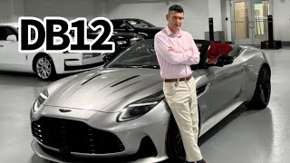 The All New Aston Martin DB12 Convertible Walk Around Engine Sound Specifications [upl. by Cher400]