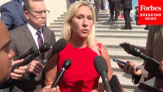 BREAKING NEWS Marjorie Taylor Greene Speaks To Reporters About Laura Loomer [upl. by Eemia831]