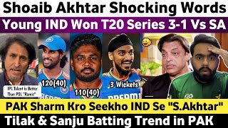 Shoaib Akhtar Shocked on Ind Won T20 Series 31 Vs SA  Pak Media on Tilak amp Sanju 100 Vs SA 2024 [upl. by Healion]