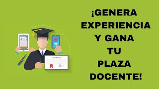 3 maneras de GENERAR EXPERIENCIA DOCENTE 2025 [upl. by Egduj]