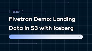 Fivetran Managed Data Lake Service Demo Landing Data in S3 with Iceberg [upl. by Orton]