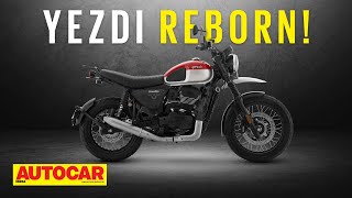 Yezdi is back All details on new Yezdi Adventure Scrambler and Roadster models  Autocar India [upl. by Nnylekoorb]