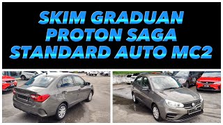 PROTON SAGA STANDARD JET GREY MC2 SKIM GRADUAN [upl. by Zap]