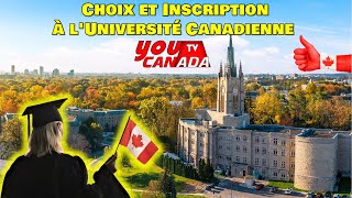 Choix et inscription à luniversité CANADIENNE [upl. by Brodench]