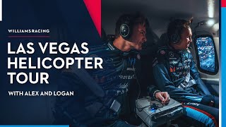 Alex and Logan take a Vegas HELI TOUR 🤩🚁  Williams Racing [upl. by Ahselef130]