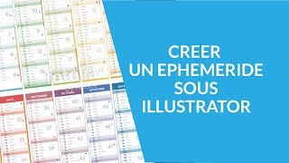 Crée un éphéméride de calendrier sous Illustrator [upl. by Ytsirt]