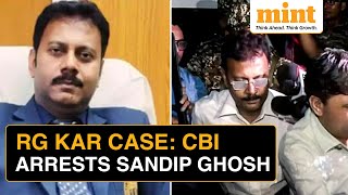 RG Kar Hospital Case Update CBI’s BIG Arrest  ExPrincipal Sandip Ghosh Taken Into Custody [upl. by Vashtee]